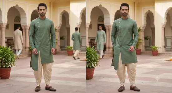The Architectural Asymmetrical & Angrakha Indo-Western