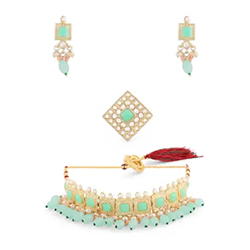 Gold Plated Tasseled jewelry sets